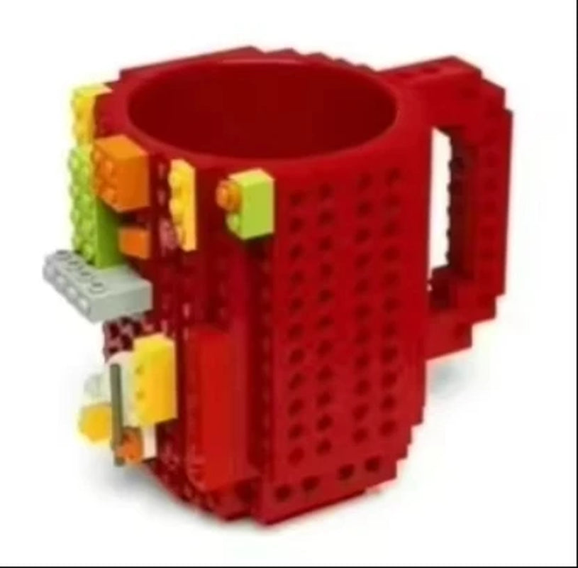 350Ml Creative Milk Mug Coffee Cups Creative Build-On Brick Mug Cups Drinking Water Holder Building Blocks Design