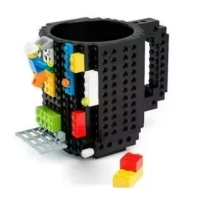 350Ml Creative Milk Mug Coffee Cups Creative Build-On Brick Mug Cups Drinking Water Holder Building Blocks Design
