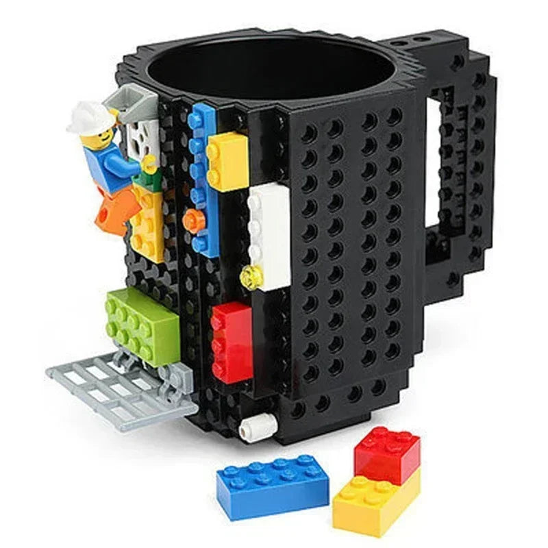 350Ml Creative Milk Mug Coffee Cups Creative Build-On Brick Mug Cups Drinking Water Holder Building Blocks Design