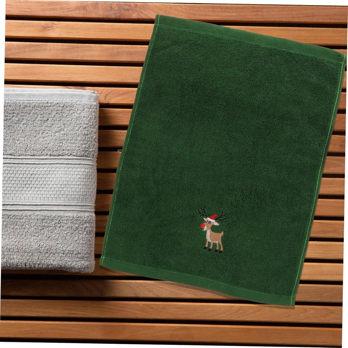 Beatifufu Faciales De Algodón 6 Unidades Patrón Navideño Alta Absorción Y Transpirabilidad