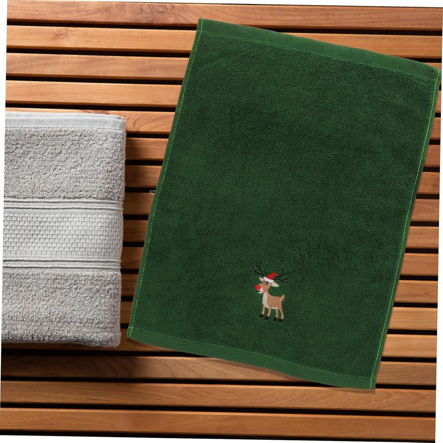 Beatifufu Faciales De Algodón 6 Unidades Patrón Navideño Alta Absorción Y Transpirabilidad